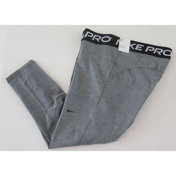 Nike Pro DC5393 084 Women's Plus Sz 3X Gray 365 Mid-Rise Crop Leggings - Picture 5 of 6